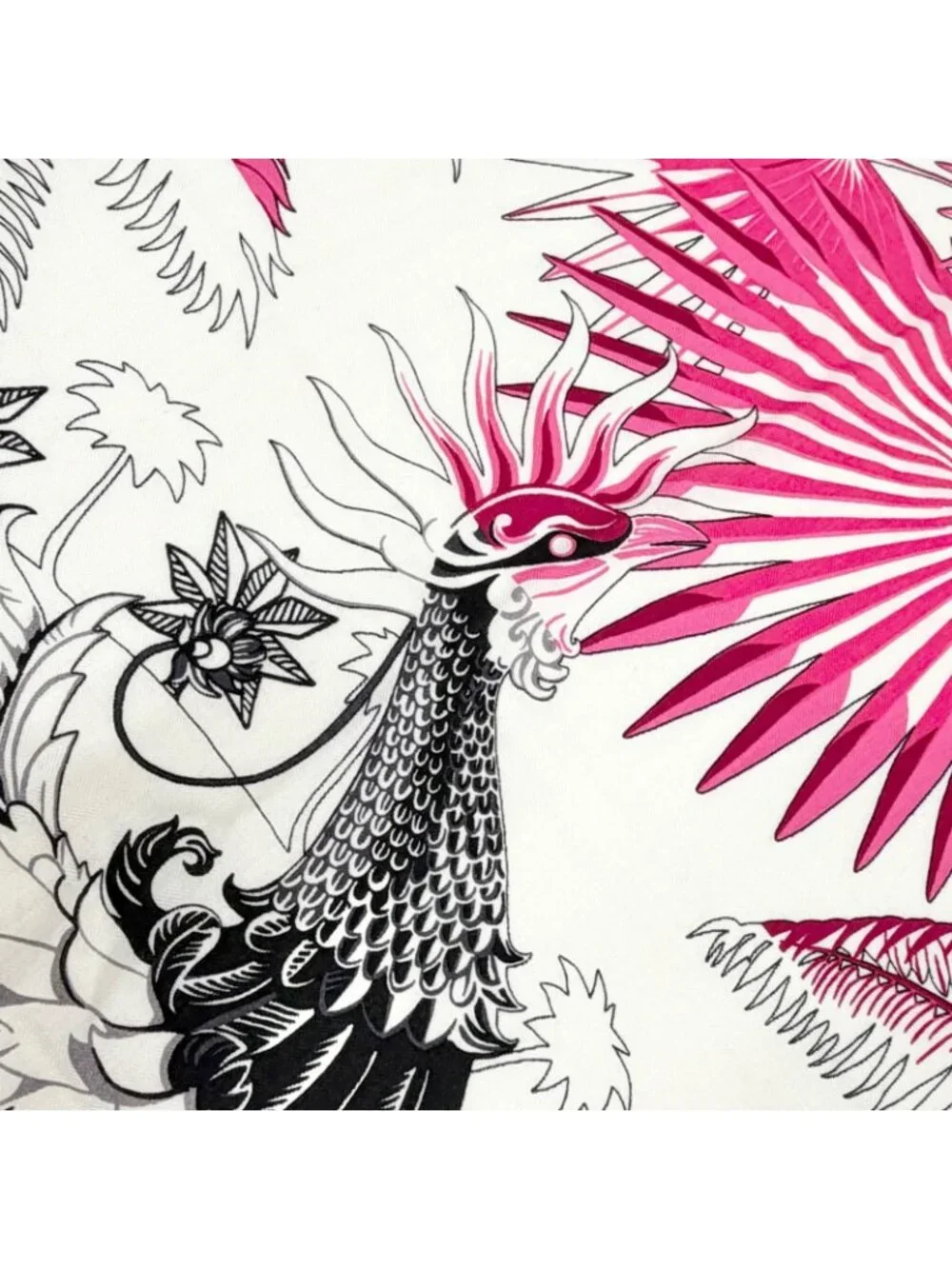Hermes Mythiques Phoenix Cashmere Silk Carre Geant 140 Scarf Pink - Picture 3 of 10